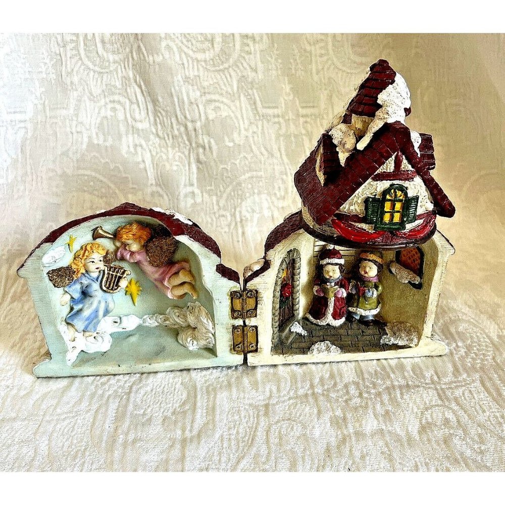 Cedar Creek Collection Christmas Church Scene- 8 Inches Tall